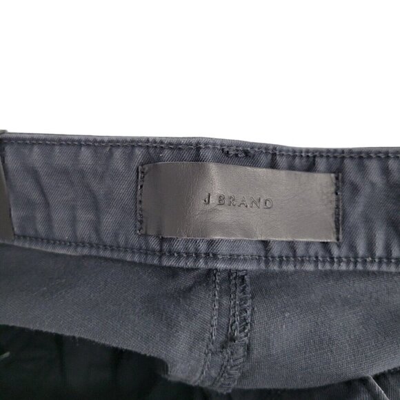 J Brand 29x33 Kane Straight Fit Double Weave Twill Black Pants Depth - Picture 2 of 8